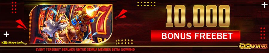 BONUS FREEBET
Syarat & Ketentuan :

• Bonus ini dapat di claim pukul 21:00 - 07.