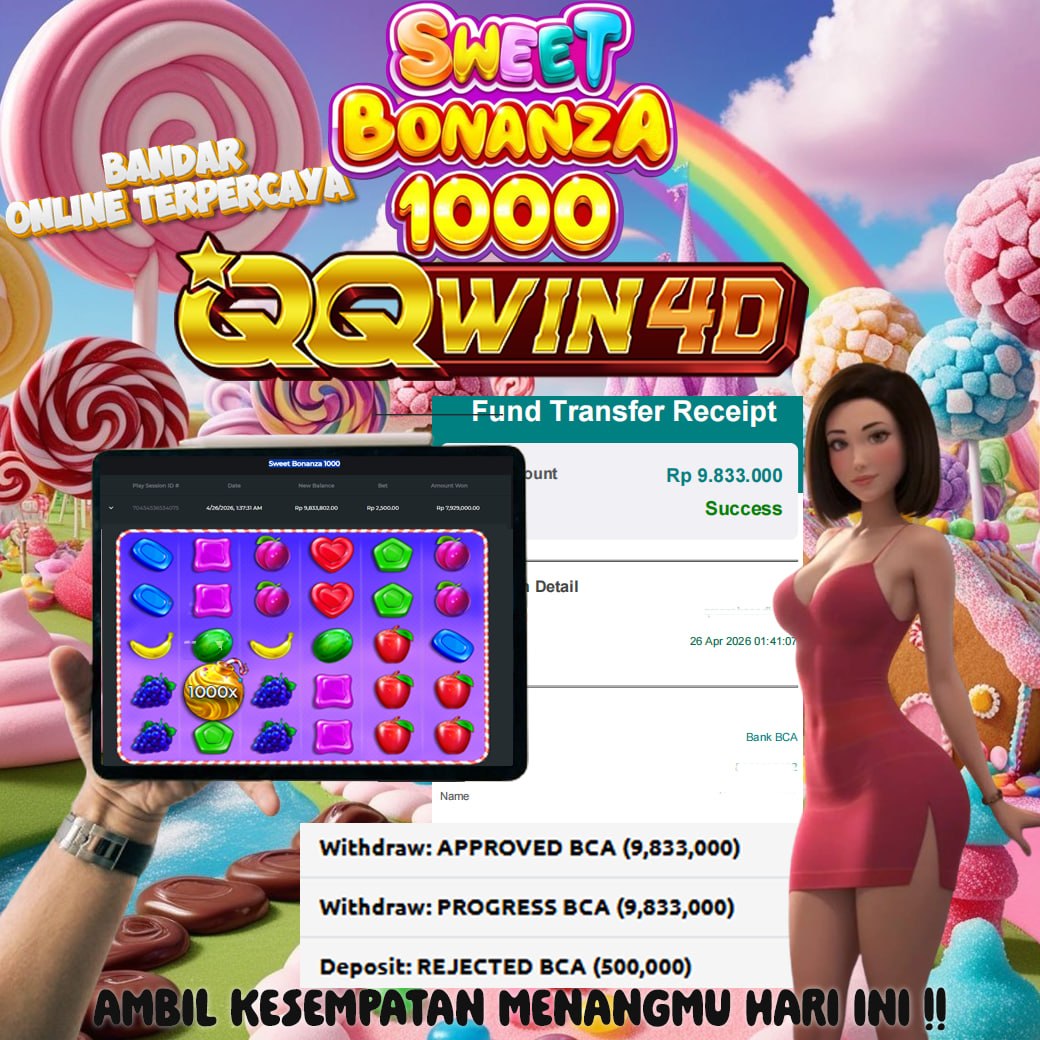 🚨 MELEDAK JACKPOT DI QQWIN4D 🚨
🎗AGEN SITUS TERPERCAYA
🎰 JACKPOT GAME DI SWEET BO