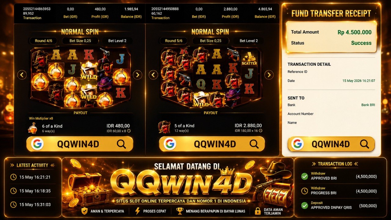 SELAMAT KEPADA MEMBER QQWIN𝟰D
DEPOSIT : RP 𝟱𝟬𝟬.𝟬𝟬𝟬
WITHDRAW : RP 𝟰.𝟱𝟬𝟬.𝟬𝟬𝟬
LINK 