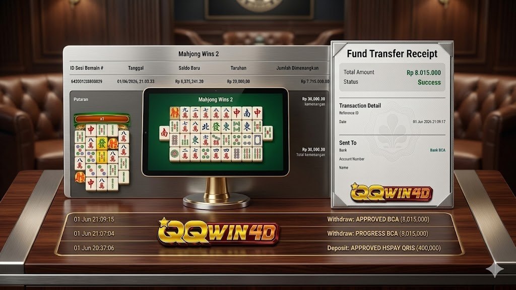 SELAMAT KEPADA MEMBER QQWIN4D
DEPOSIT : RP 400.000
WITHDRAW : RP 8.015.000
LINK 