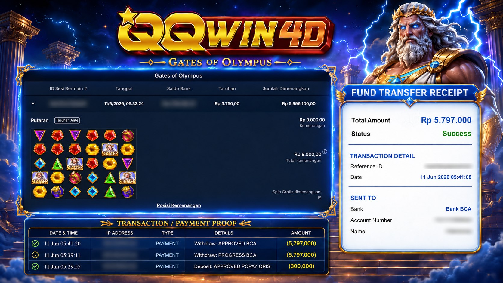 🚨 MELEDAK JACKPOT DI QQWIN4D 🚨
🎗AGEN SITUS TERPERCAYA

👉 ᴍɪɴ ᴅᴇᴘᴏꜱɪᴛ        : Rp