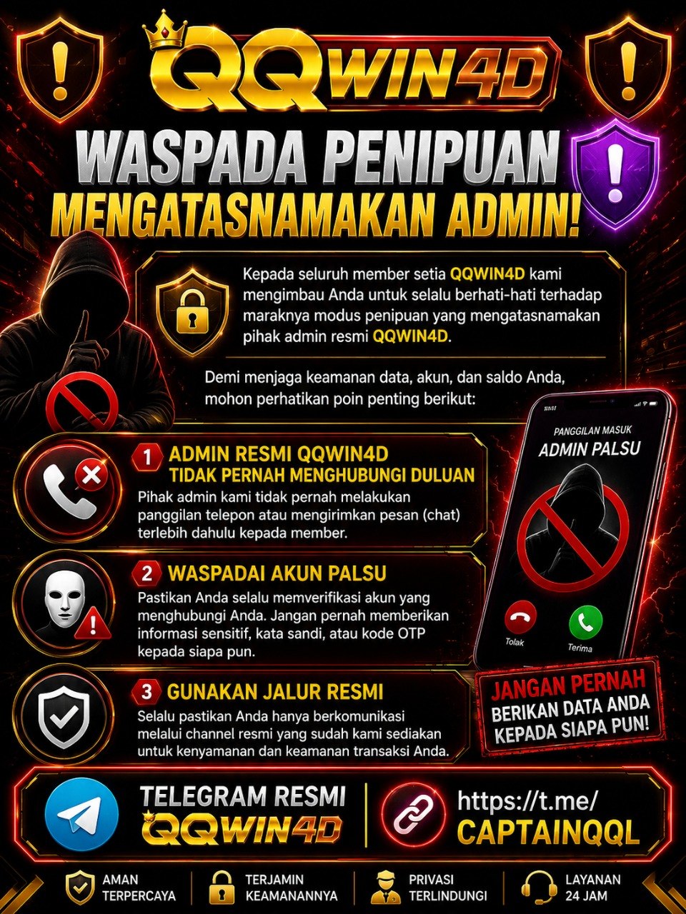 TELEGRAM RESMI QQWIN4D
🔗https://t.me/CAPTAINQQL